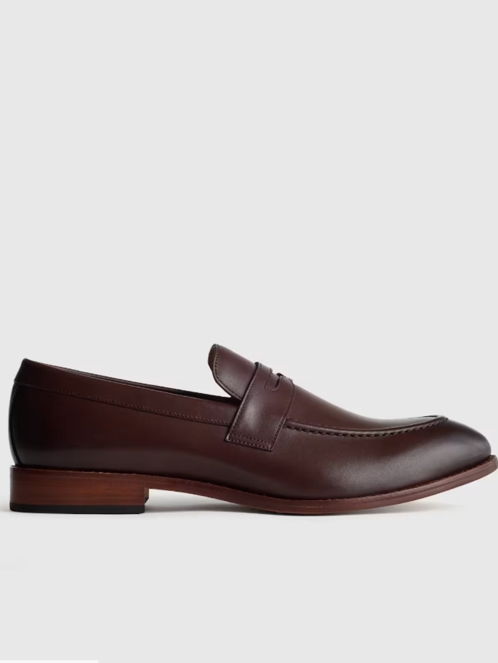 Quince Calfskin Leather Penny Loafer - Brunette